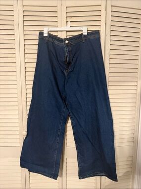 Universal Thread Relaxed Wide-Leg Jeans in Dark Blue